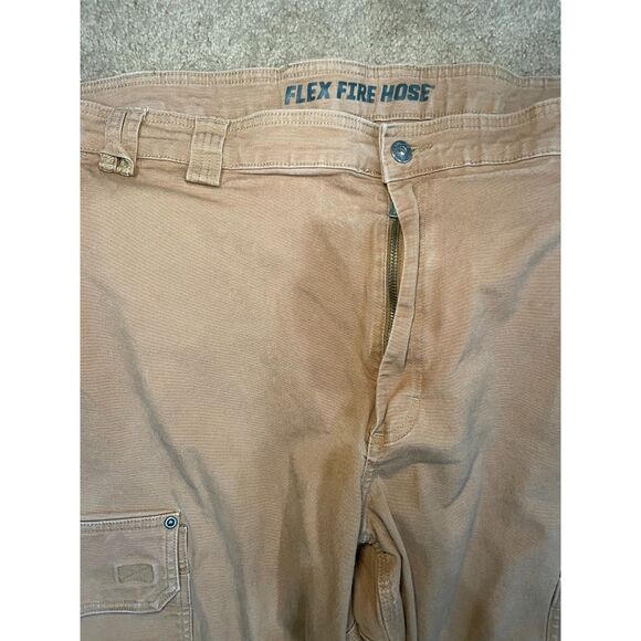 Duluth Trading Mens Flex Fire Hose Cargo Work‎ Pants Brown Size 50X34 Carpenter - Picture 4 of 8